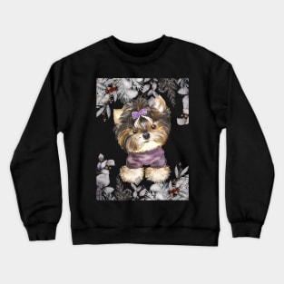 Cute Yorkshire terrier Crewneck Sweatshirt